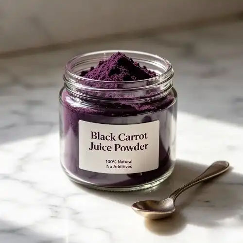 Can black carrot powder provide the same benefits as fresh carrots